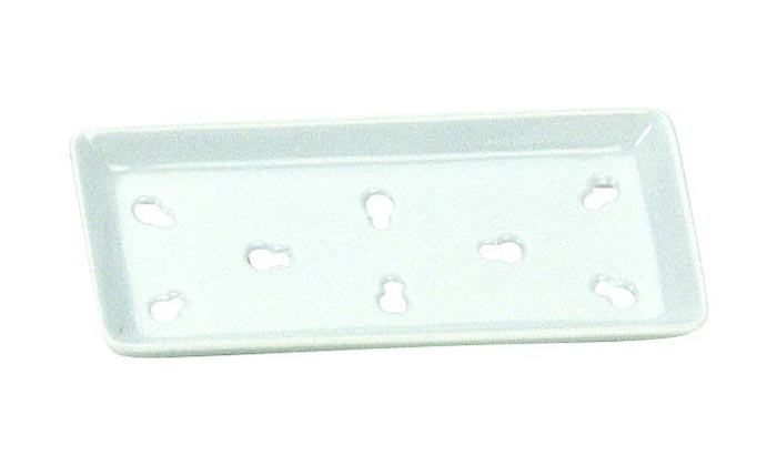Witte Sushi verkoelingsplaat - 20.4 x 9.2cm