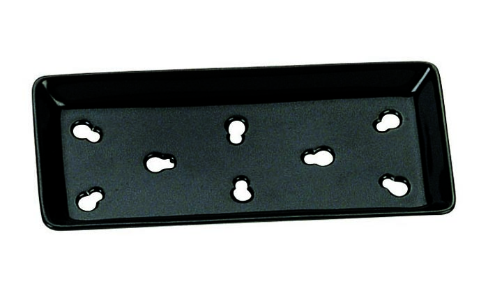 Zwarte Sushi verkoelingsplaat - 20.5 x 9.5cm