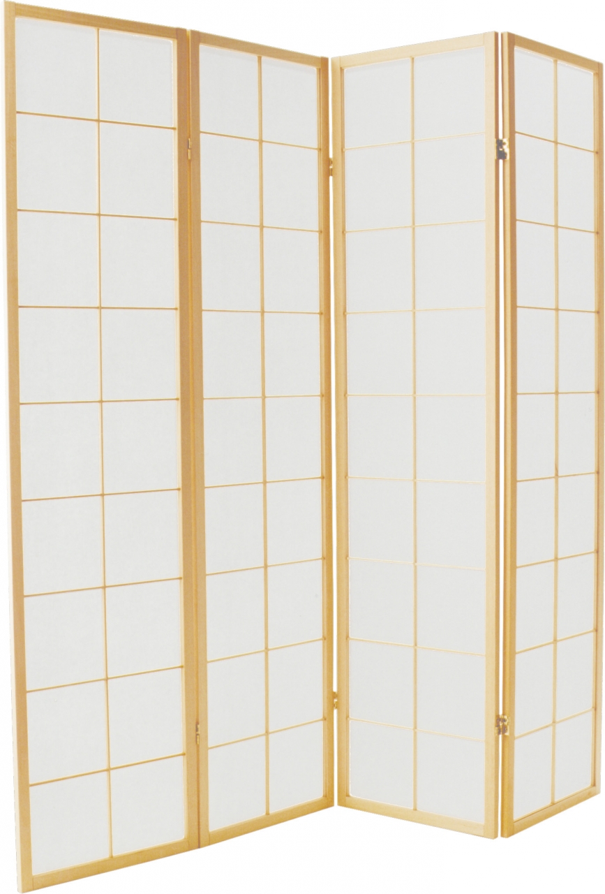 Doe alles met mijn kracht Absoluut Consumeren Traditioneel Japans Kamerscherm - 4 Panelen - 180cm hoog ⋆ The Oriental Shop