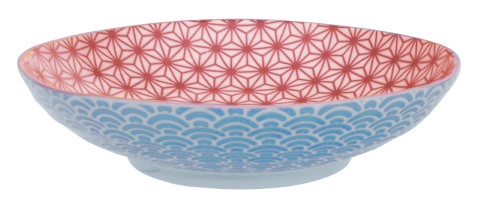 Tokyo Design Studio - Star Wave - Pastabord - 21 x 5.2cm - Rood/Blauw