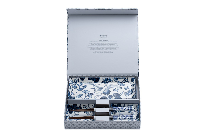 Kapper Destructief grijnzend Tokyo Design Studio - Flora Japonica - Sushi Borden Set - Met Giftbox en  Eetstokjes - 4 Stuks ⋆ The Oriental Shop