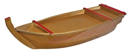 Tokyo Design Studio - Bamboe Sushi Boot - Lacquerware - Goud - 53x20x9.5cm