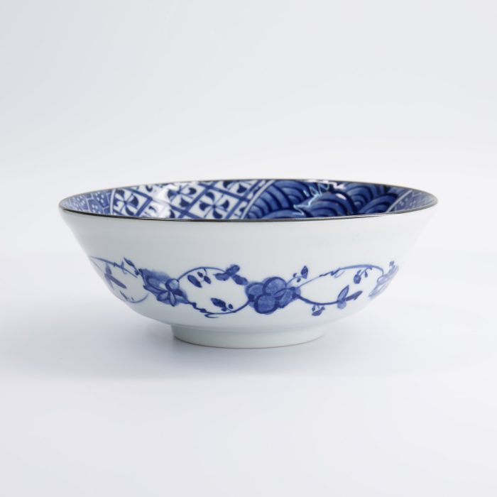 Tokyo Design Studio - Natsu - Shozui - Ramen Kom - Blauw/Wit - 21x7.8cm - 1000ml - Afbeelding 3