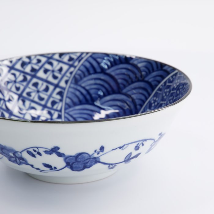 Tokyo Design Studio - Natsu - Shozui - Ramen Kom - Blauw/Wit - 21x7.8cm - 1000ml - Afbeelding 4