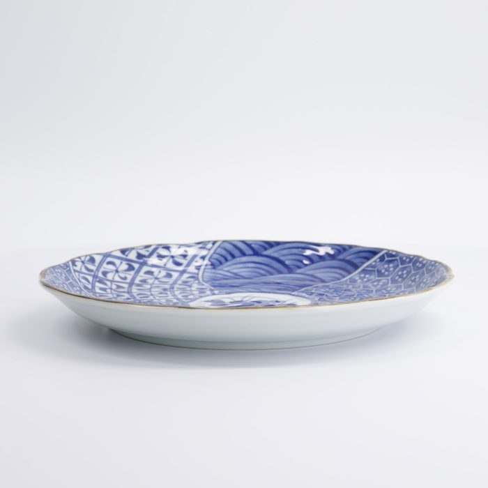 Tokyo Design Studio - Natsu - Shozui - Diner Bord - Blauw/Wit - 24,7x3cm - Afbeelding 3