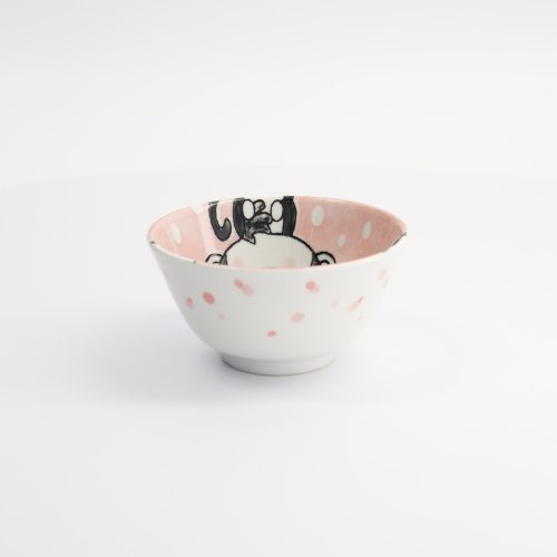 Tokyo Design Studio - Kawaii - Rijstkom - Dieren - Roze - 12x6,2cm - 300ml